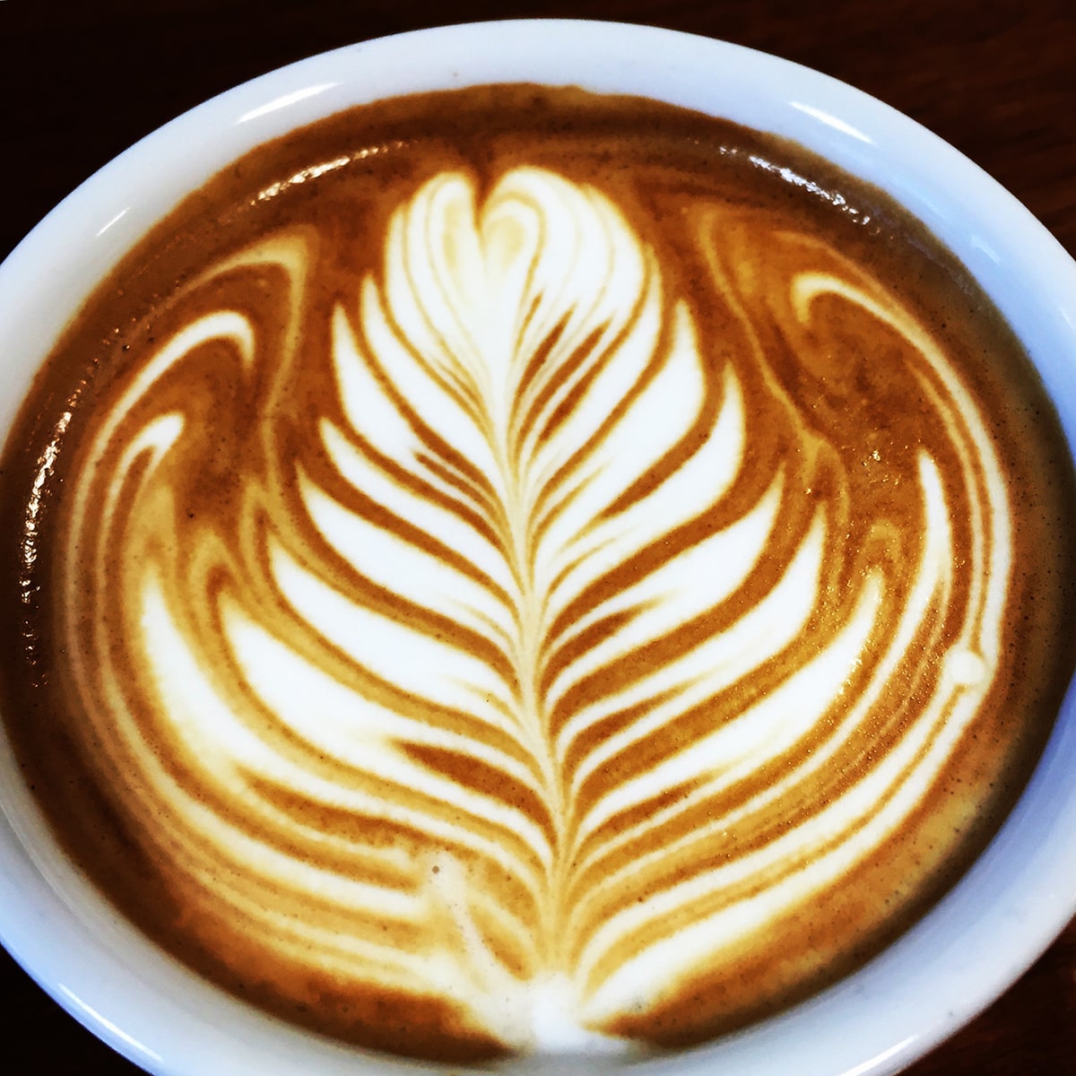 Rosetta latte art