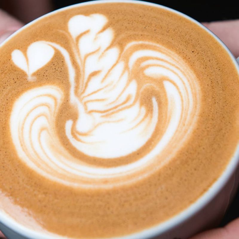 Swan latte art