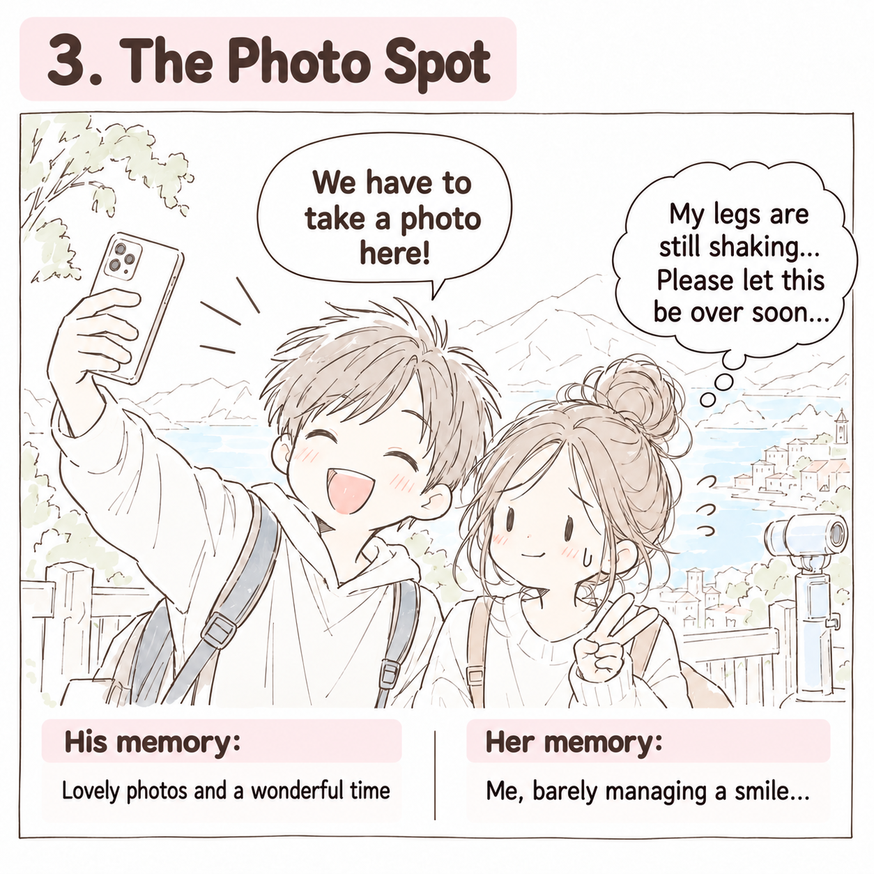 Everyday illustration showing different personality preferences 3
